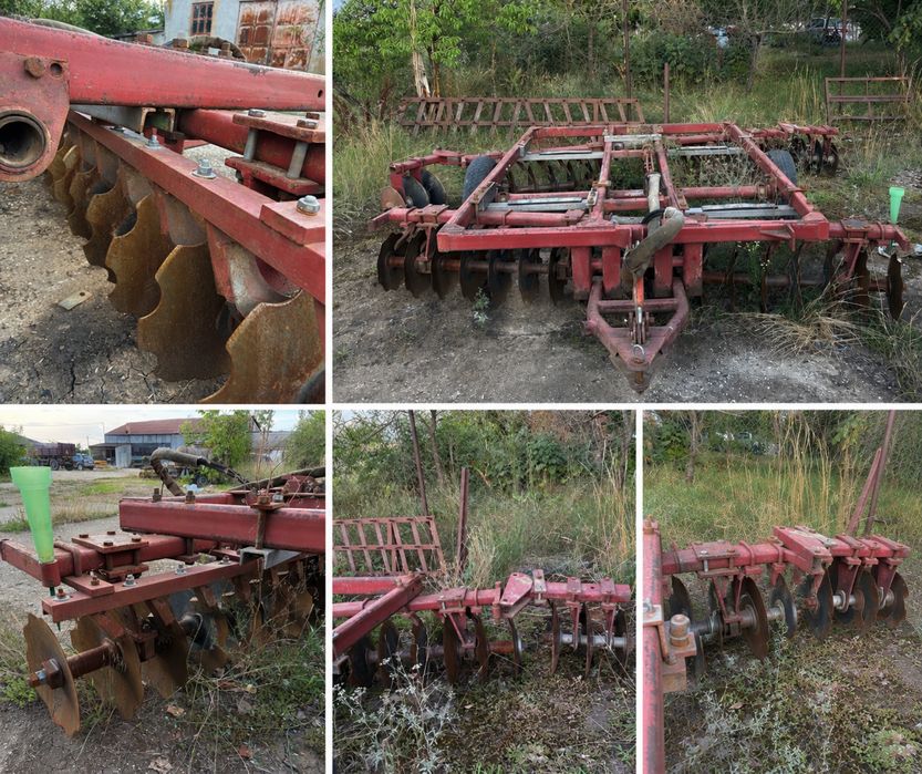 Grapa cu disc tractata in V