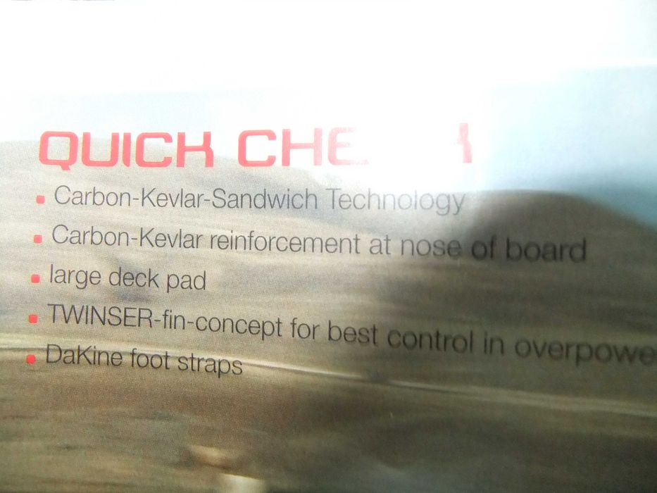 Дъска за уидсърф хайфлай с две финки