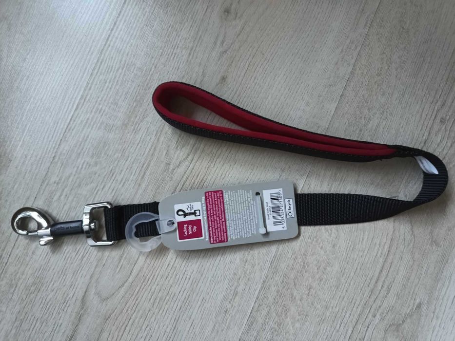 Zgarda lesa Pets at Home Short Traffic Dog Lead Black Large