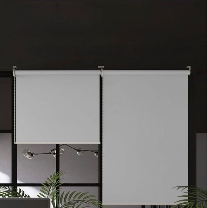 Жалюзи белые тканевые новые