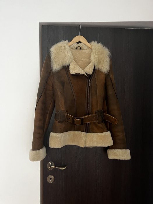 Cojoc/ jacheta blana naturala S