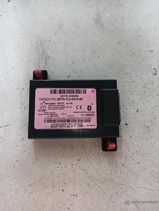 Modul Bluetooth Honda Accord Viii (Cu) [ 2008 - > ] Oem 39770Tl0G010