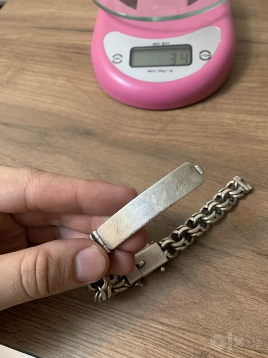 Продается мужской браслет серебро