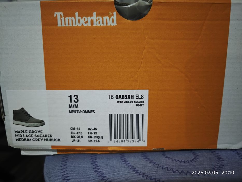 Timberland обувки Men's Maple Grove Mid Lace-Up Sneaker