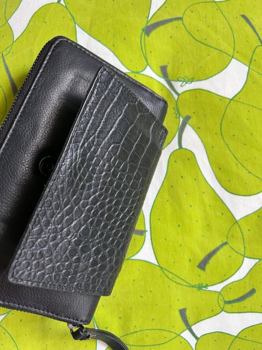 Черен широк правоъгълен портфейл Day Malene Birger