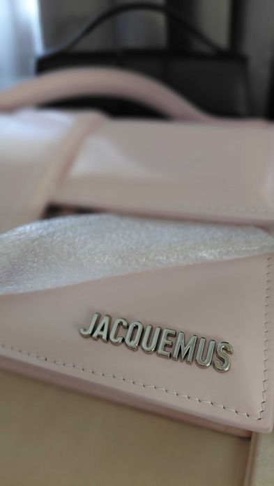 Оригинална кожена чанта Jacquemus Le Grand Bambino Pink