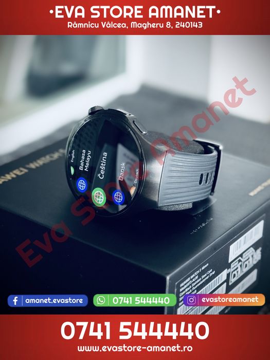 Smartwatch HUAWEI Watch 5 46mm Black Fluoroelastimer Strap
