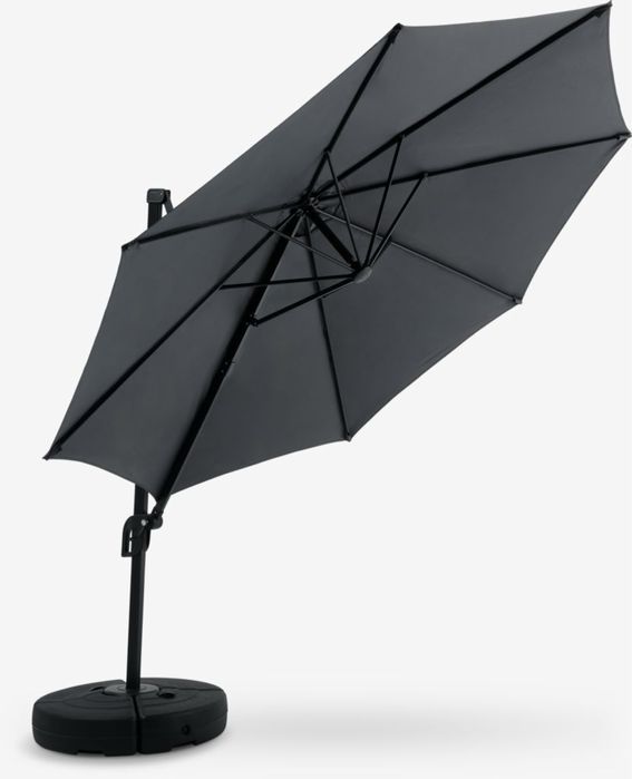 Висящ чадър TRONDHEIM – Ø300 см, сив