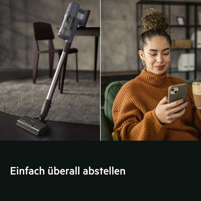 Нова Мощна Вертикална Безкабелна Прахосмукачка AEG 6000 AP61CB21DB