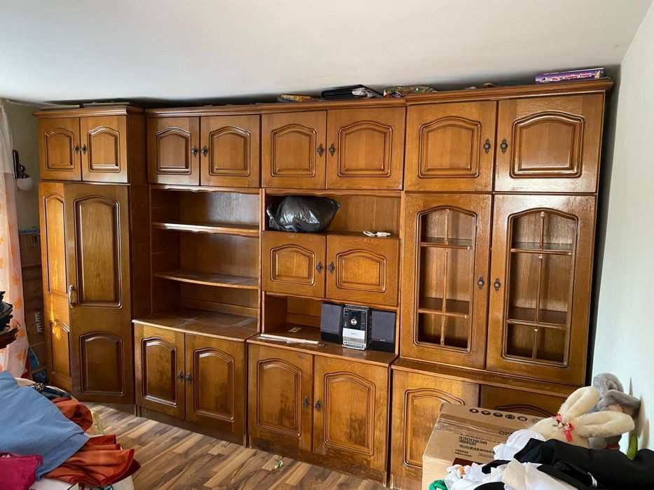 Mobila living / sufragerie lemn masiv