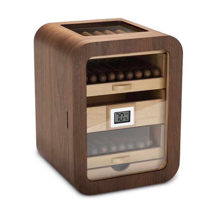 Луксозен хумидор за пури – 5 нива, до 110 пури, кедрово дърво