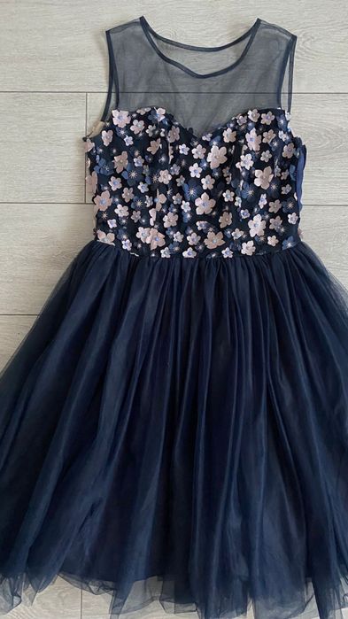 Rochie eleganta bleumarin