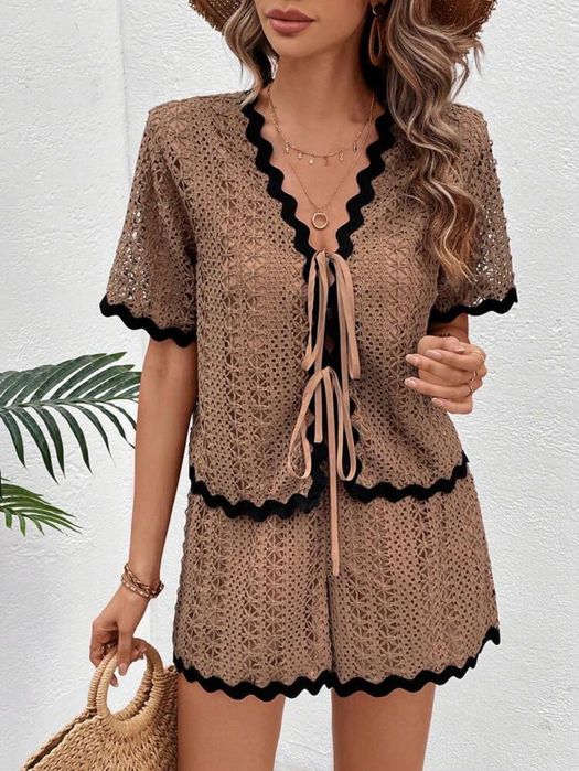 Комплект къс панталон и блуза