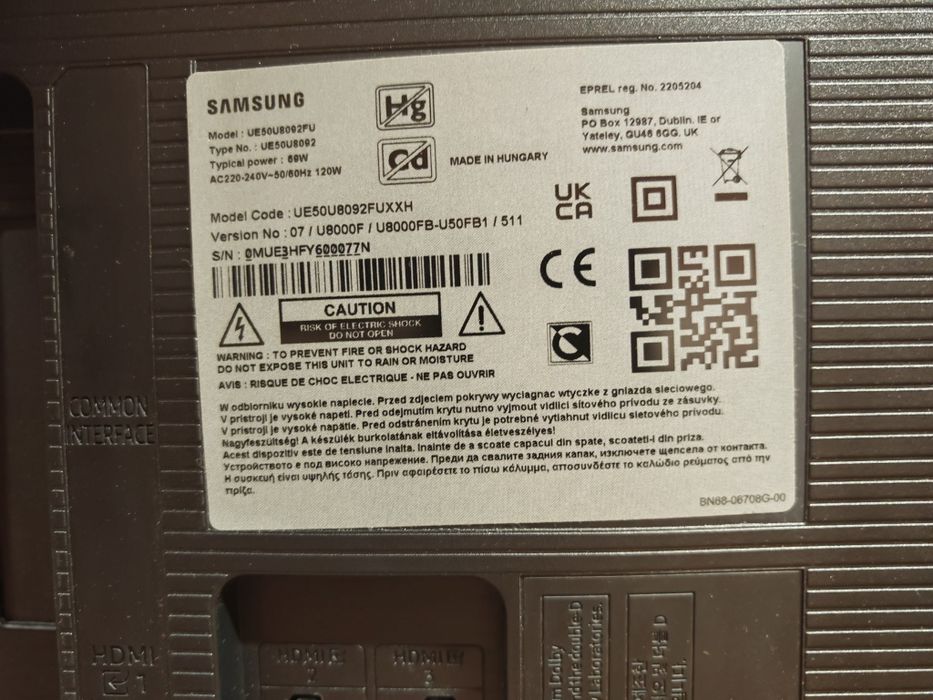 Smart TV Samsung UE50U8092FU Amanet Crangasi Lazar 55799