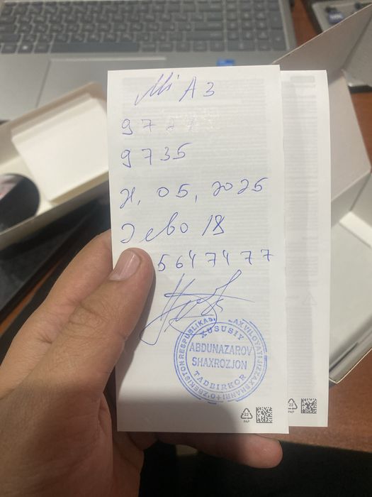 Redmi A3 garantiya 1 yil