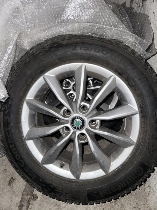 Jante skoda pe 16 cu cauciucuri de iarna