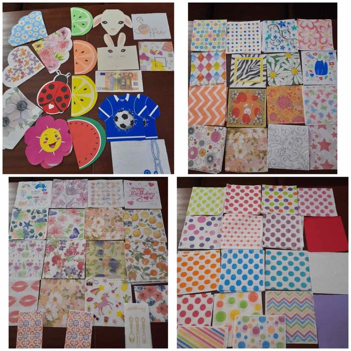 Салфетки за  декупаж и обикновени