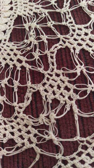 Антична среда на 20-ти век Салфетка, покривка, плетена на една кука