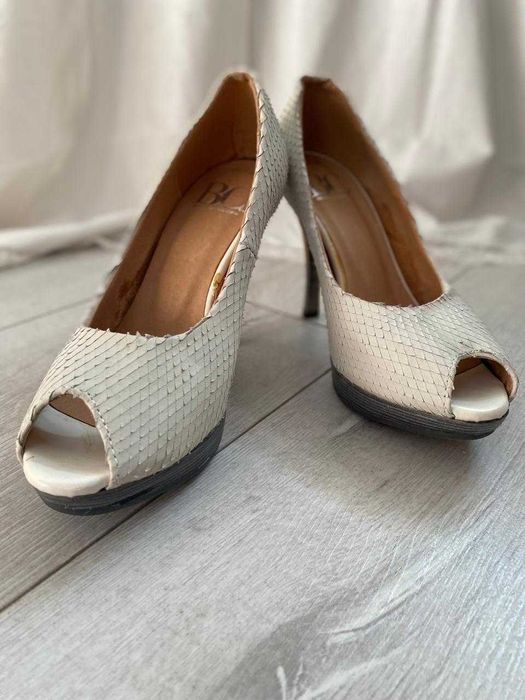 Туфли, BC, 37 размер, натуральная кожа под змею