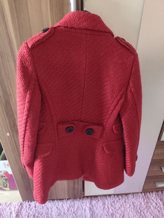 Червено палто Zara S