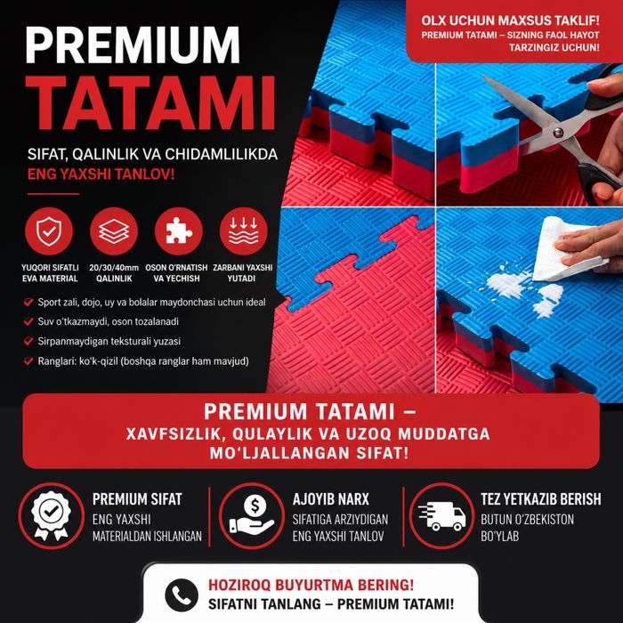 Tatami Sport mat Dayan kovrik tatami Optom va dona татами будо мат