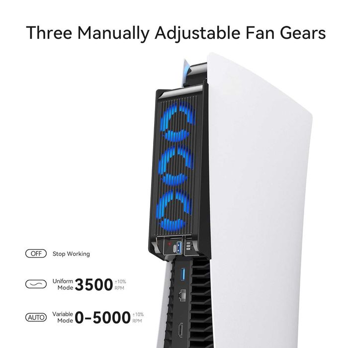 Ventilator extern, cooler KIWIHOME pentru PlayStation 5