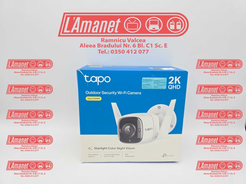 Camera Web Wireless 2K QHD TP-Link Tapo C320WS Outdoor FullBox
