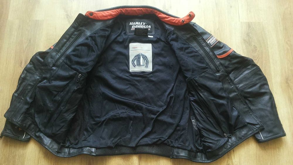 HARLEY DAVIDSON Racing Leather Jacket размер 3XL мото яке 8-27