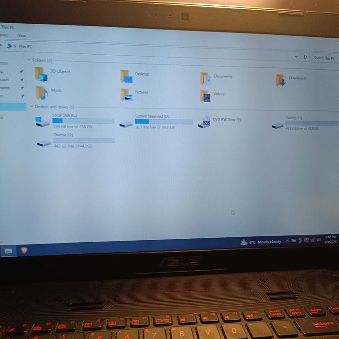 Vand laptop gaming ASUS 552J ROG i7 + NVIDIA 950M 12GB