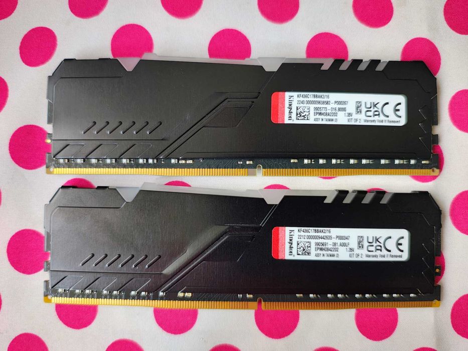 Memorie Ram Fury Beast RGB 16GB (2x8GB) DDR4 3600MHz.