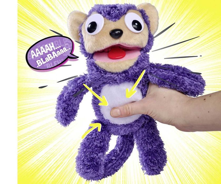 Интерактивна плюшена играчка ScreamerZ Крещящ Заек Маймуна Simba