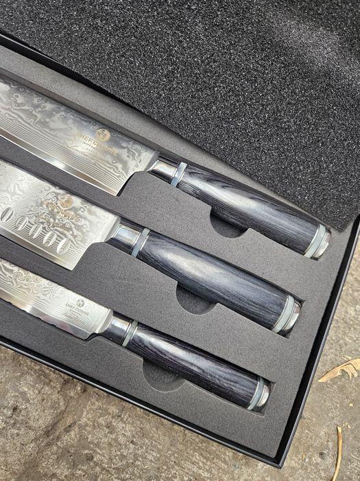 Chef Cuisine International  Set 3 cutite bucatarie otel damasc