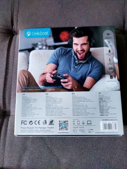 Bluetooth наушники Celebrat A24