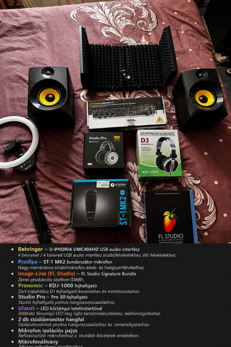 Complex studio setup