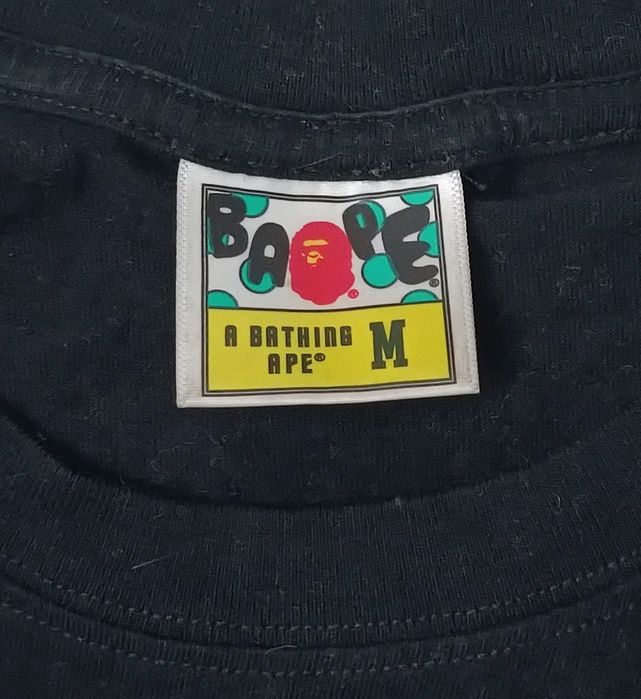 A Bathing Ape Bape T-Shirt оригинална тениска M памучна черна фланелка