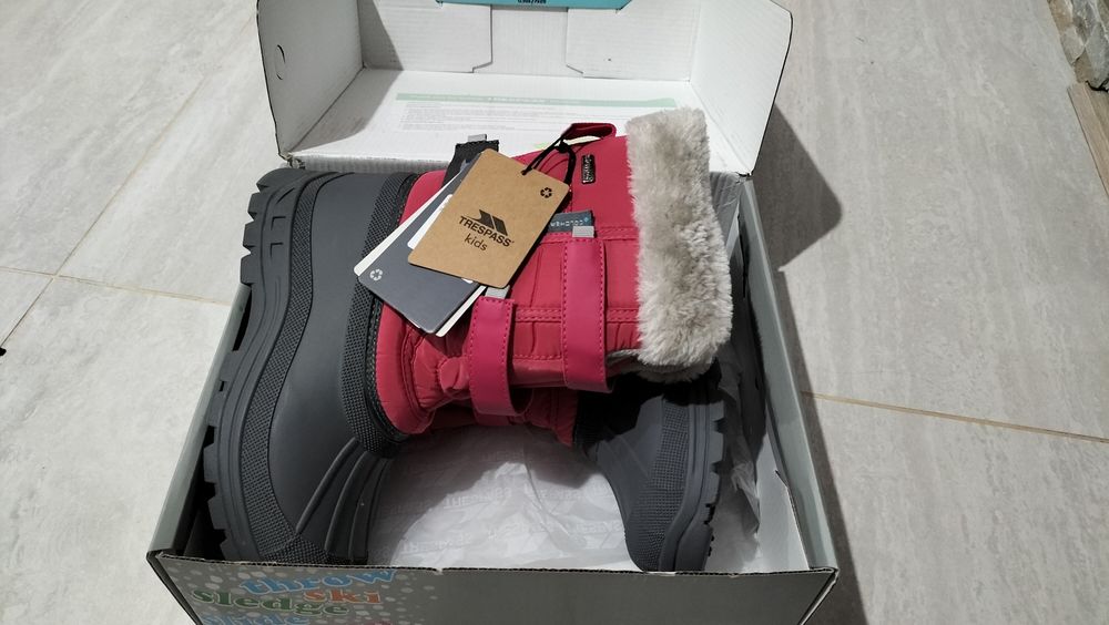 Trespass - Cizme de iarna impermeabile Stroma II, Roz, mărimea 34 !
No