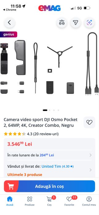 Vand DJI Osmo pocket 2 creator combo