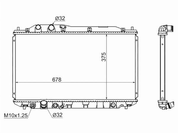 Радиатор  Honda Civic