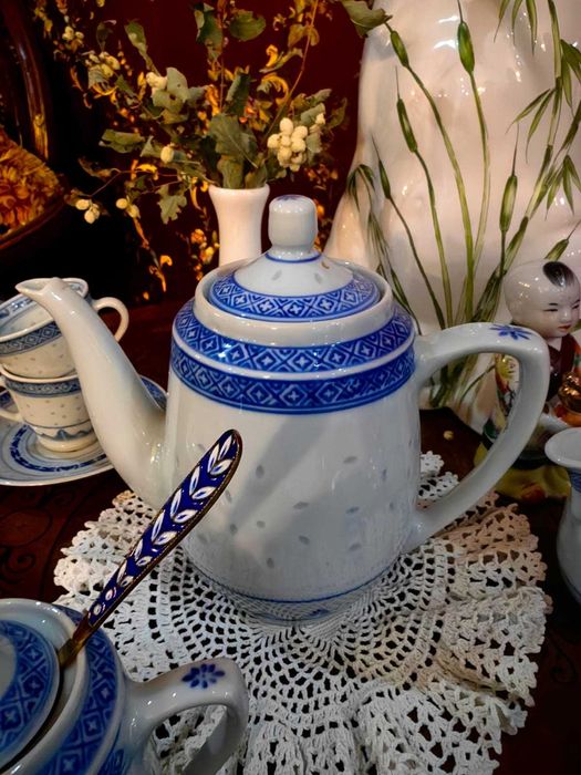 Редчайший экспортный Рисовый фарфор (Китай, 70-е гг.). Цзиндэчжэнь