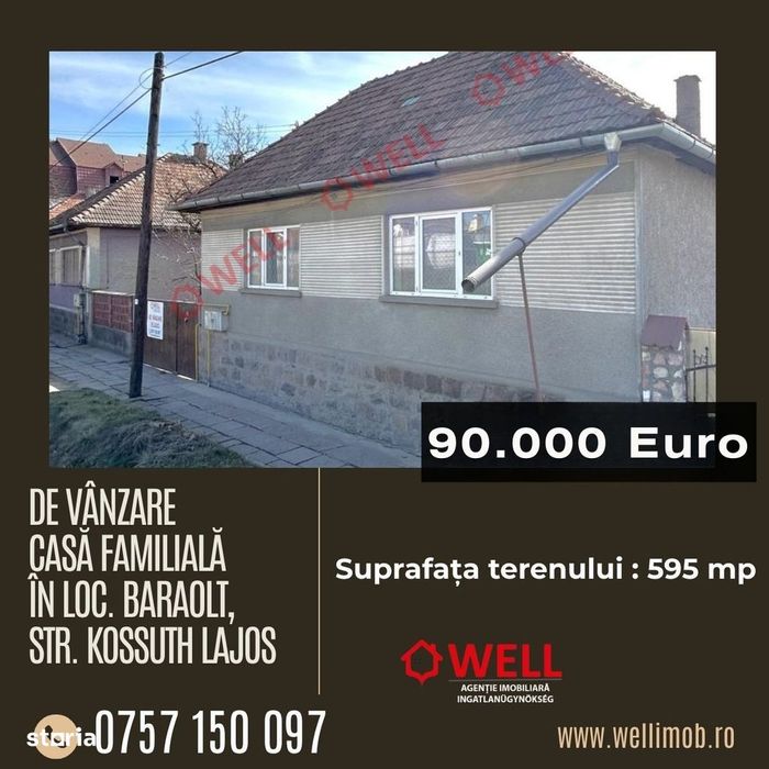 De vânzare casă familială în loc. Baraolt, str. Kossuth Lajos