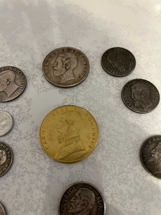 5 Lei   1885Carol I , r e p l i c a