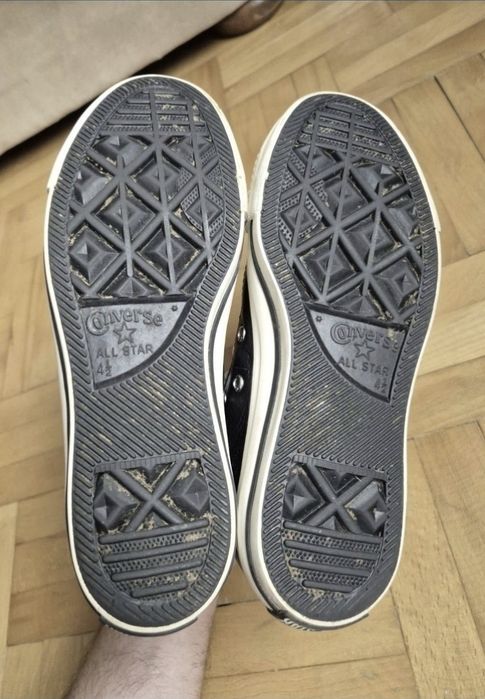 Adidași Converse Chuck Taylor Hi Leather Black - 37 (24 cm)