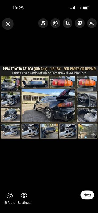 Toyota Celica 6tg gen 1.8 16v 1994 На части