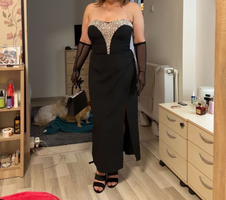 Rochie ocazie +mănuși incluse