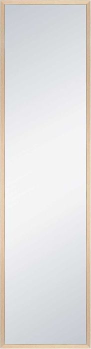 Oglinda dreptunghiulara INSPIRE MILO, 30 x 120 cm, rama din lemn, finisaj lemn deschis, bej