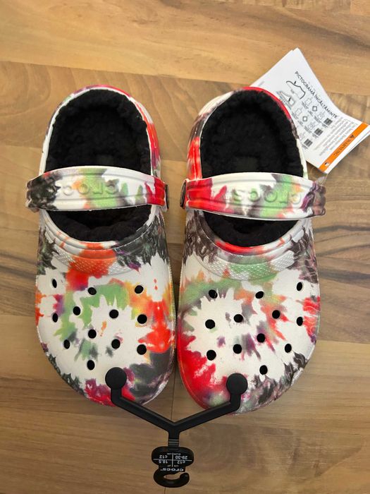 Crocs Classic pentru copii Tie-Dye Lined, multicolor, marimea 29-30