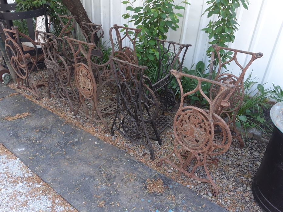 Roata fantana fonta.,cadru masina de cusut