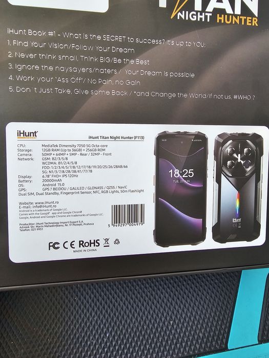 iHunt Titan Night Hunter, 12/256 GB, Sigilat, 2 ani garanție