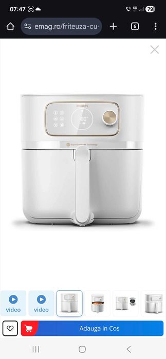 Philips Airfryer Combi XXL HD9876/20 si accesorii+wi-fi.