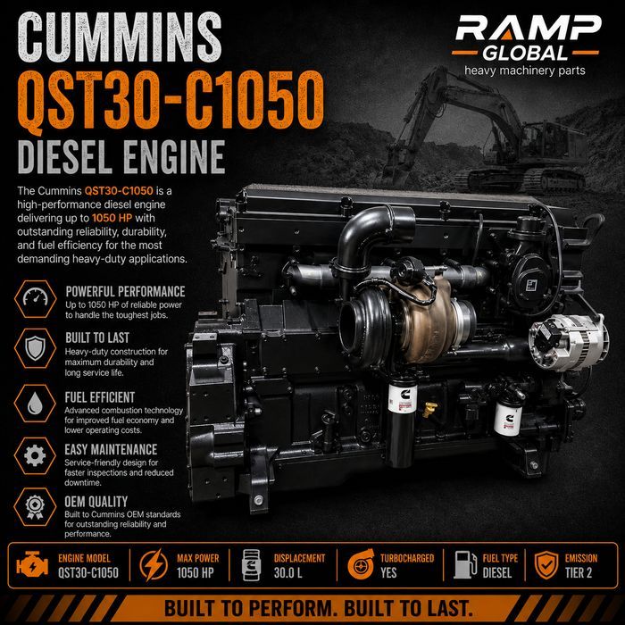 Двигатель Cummins QST30-C1050